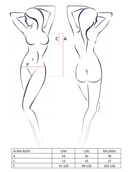 Bielizna-ALINA BODY black S/M - Casmir