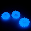 Zestaw 3 pierścieni na penisa Lumino Play - TPE, niebieska poświata, 3 rozmiary (3.8-4.3 cm) - 15