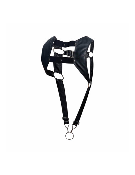 DNGEON Top Cockring Harness Black