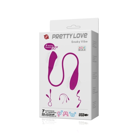 Wibrator Snaky Vibe – podwójny, elastyczny, 21 cm - 8