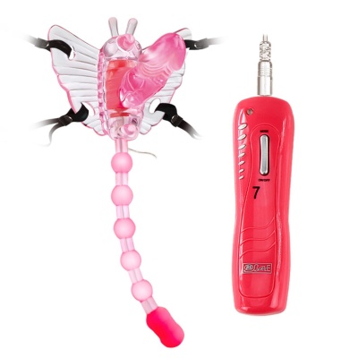Wibrator motylkowy Butterfly z regulowanymi paskami i 7 trybami wibracji - 1
