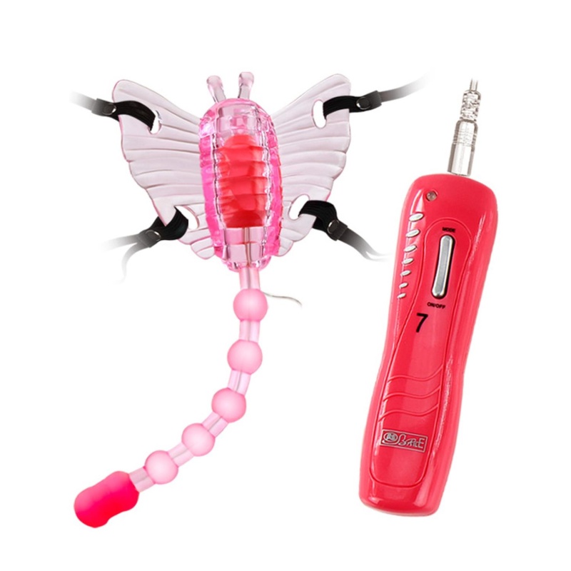 Wibrator motylkowy Butterfly z regulowanymi paskami i 7 trybami wibracji - 2