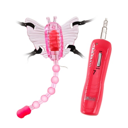 Wibrator motylkowy Butterfly z regulowanymi paskami i 7 trybami wibracji - 2