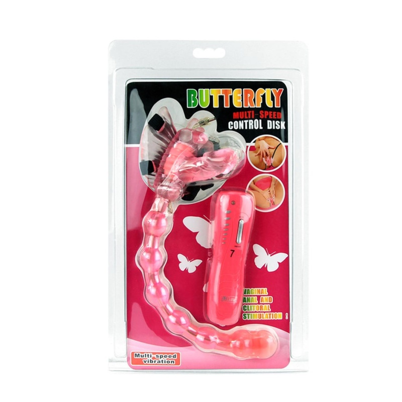 Wibrator motylkowy Butterfly z regulowanymi paskami i 7 trybami wibracji - 7