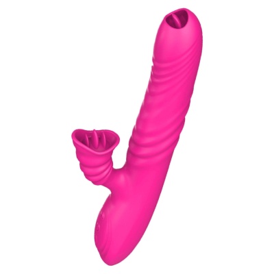 Wibrator Angelia z ruchem posuwisto-zwrotnym i rotacją – 20 cm × 4 cm - 1