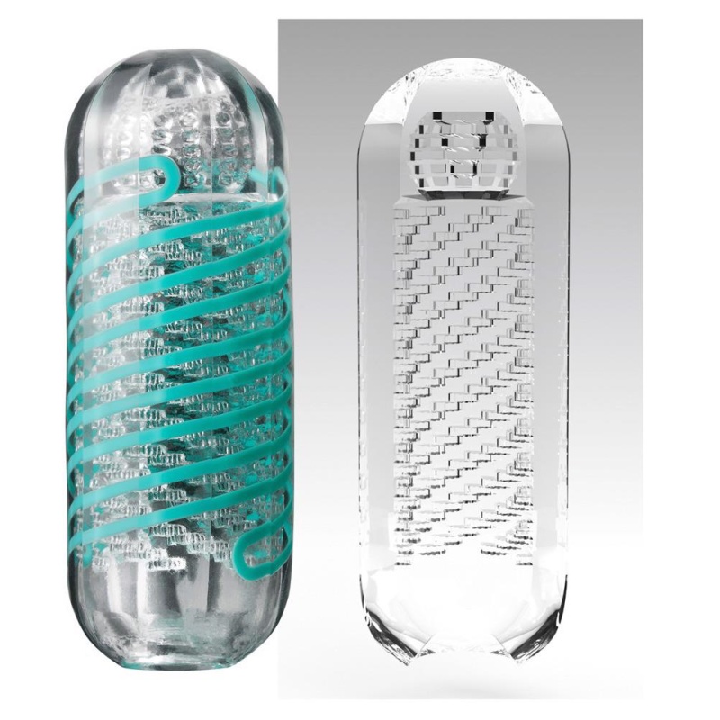 Masturbator Spinner Pixel z manualnym mechanizmem obrotowym, długość 13 cm (17 cm po rozciągnięciu), średnica 4,5 cm - 3