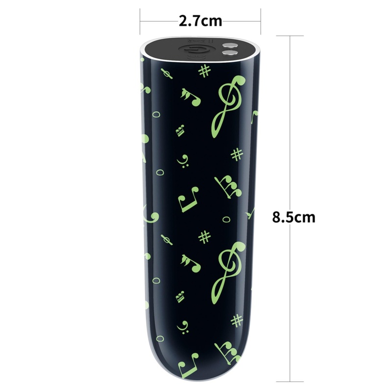 Masażer punktowy Rechargeable Glow-in-the-dark Music Massager 2,5 x 8,4 cm - 2