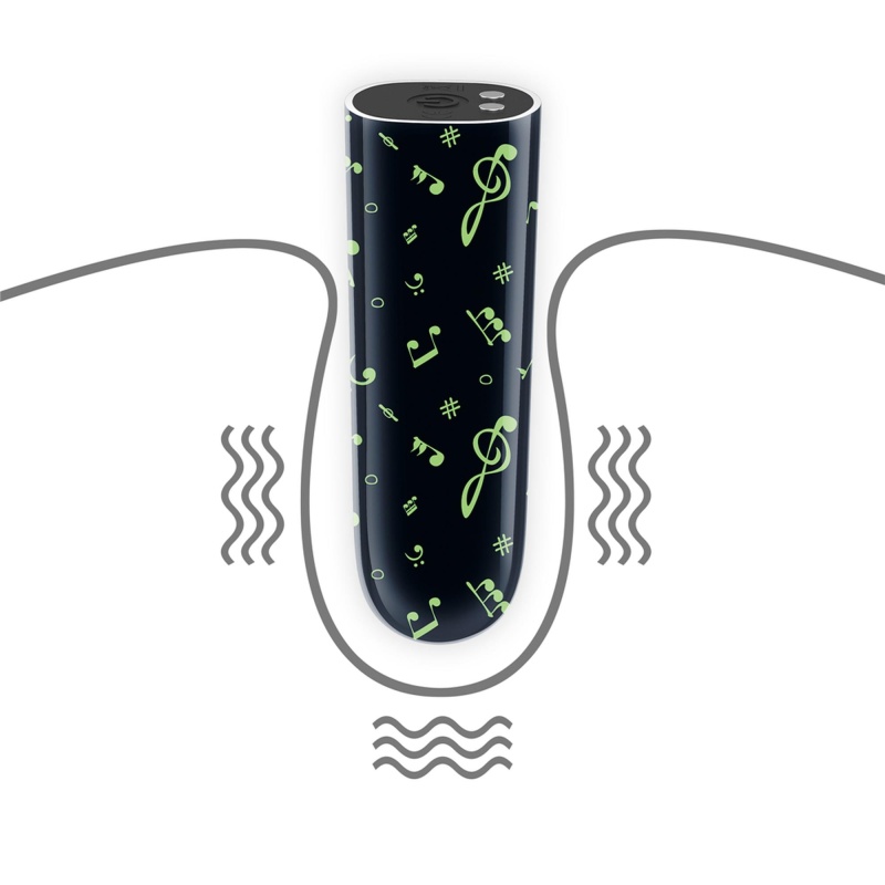 Masażer punktowy Rechargeable Glow-in-the-dark Music Massager 2,5 x 8,4 cm - 4