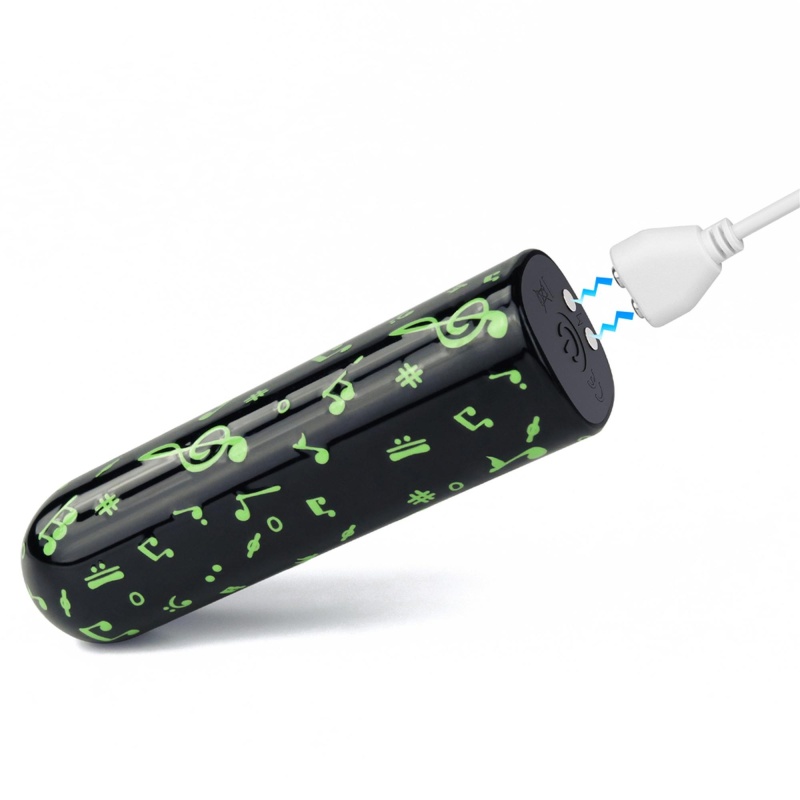 Masażer punktowy Rechargeable Glow-in-the-dark Music Massager 2,5 x 8,4 cm - 5