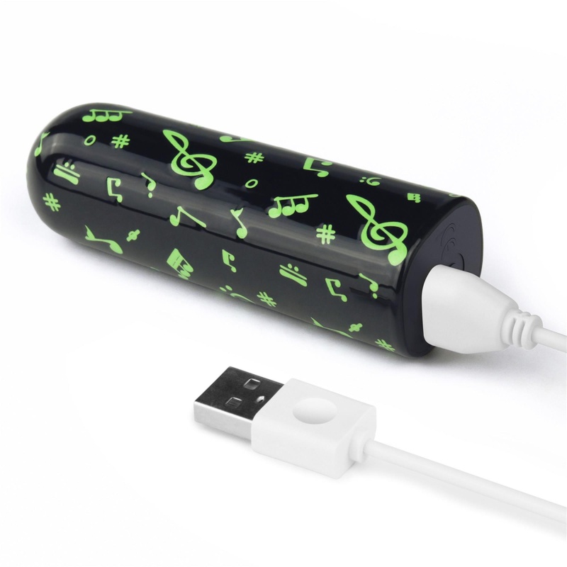 Masażer punktowy Rechargeable Glow-in-the-dark Music Massager 2,5 x 8,4 cm - 6
