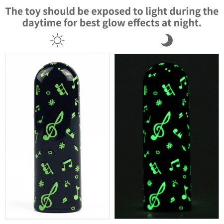 Masażer punktowy Rechargeable Glow-in-the-dark Music Massager 2,5 x 8,4 cm - 18