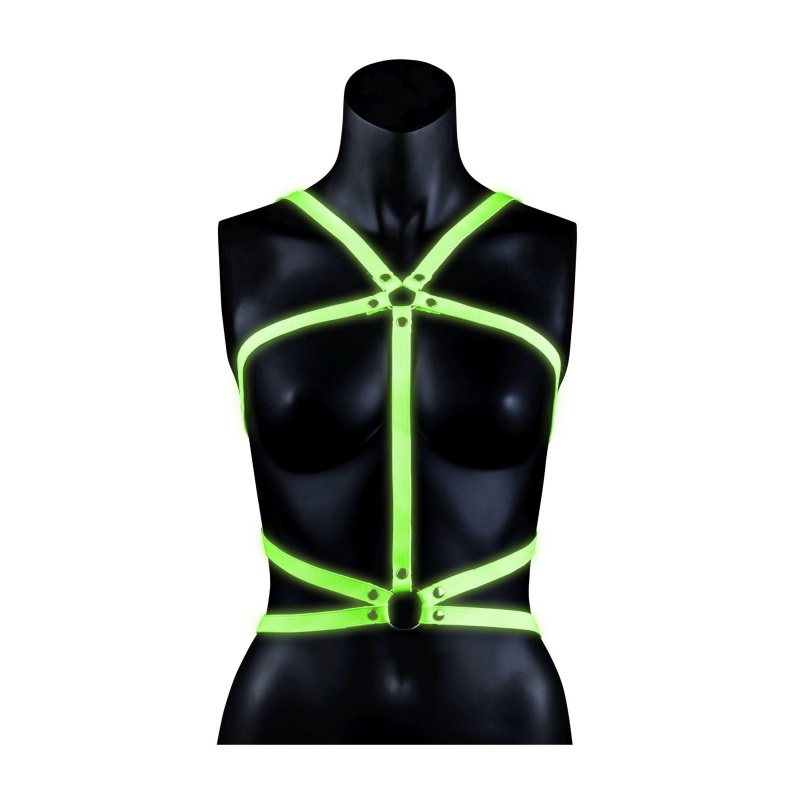 Body Harness - Glow in the Dark - Neon Green/Black - - 1