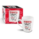 Porcelanowy kubek z nadrukiem „Kobieta jest jak księżyc ma swoje fazy” na wieczór panieński - 1