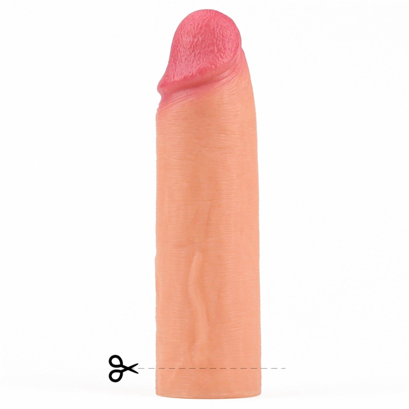 Nature Extender 16.5 cm – Silikonowa Nakładka na Penisa - 3
