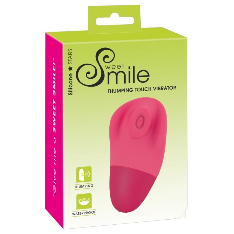 Masażer do łechtaczki typu lay-on Pulsating V z funkcją thumping, 11,7 cm - 1