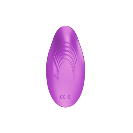Mini wibrator Ultrathin Wearable remote PURPLE - zakrzywiony masażer z silikonu medycznego - 4