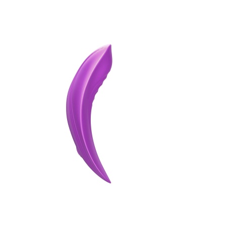 Mini wibrator Ultrathin Wearable remote PURPLE - zakrzywiony masażer z silikonu medycznego - 5