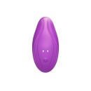 Mini wibrator Ultrathin Wearable remote PURPLE - zakrzywiony masażer z silikonu medycznego - 7