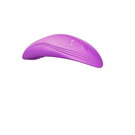 Mini wibrator Ultrathin Wearable remote PURPLE - zakrzywiony masażer z silikonu medycznego - 8