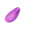 Mini wibrator Ultrathin Wearable remote PURPLE - zakrzywiony masażer z silikonu medycznego - 9