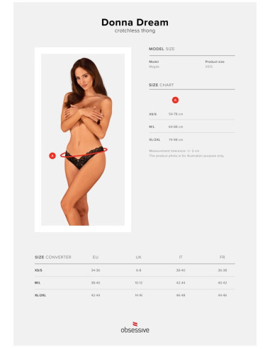 Donna Dream stringi otwarte   XS/S