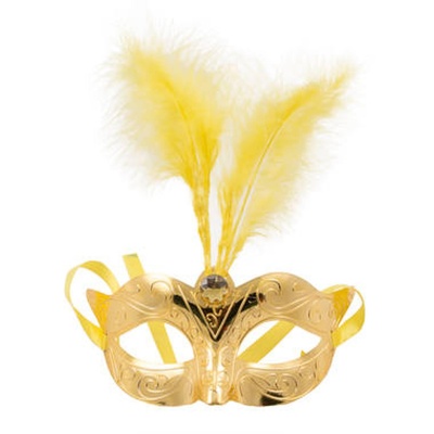 Maska wenecka Venetian Mask Gold 23 cm - 1