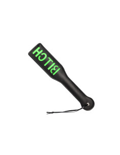 'Bitch'' Paddle - Glow in the Dark - Black/Neon Green 2