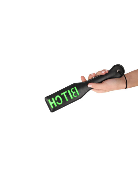 'Bitch'' Paddle - Glow in the Dark - Black/Neon Green