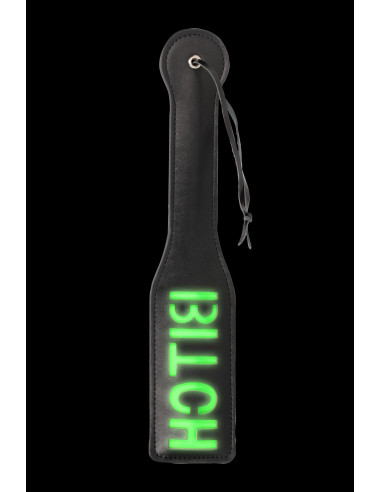 'Bitch'' Paddle - Glow in the Dark - Black/Neon Green