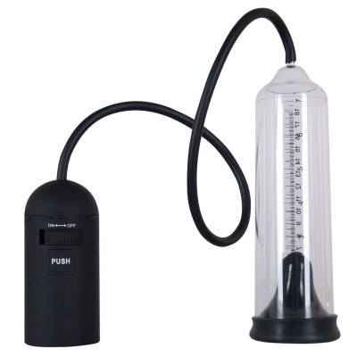 Elektryczna pompka do penisa Power Pump – automatyczna regulacja podciśnienia, cylinder 22 cm, średnica wewnętrzna 5,5 cm - 1 2