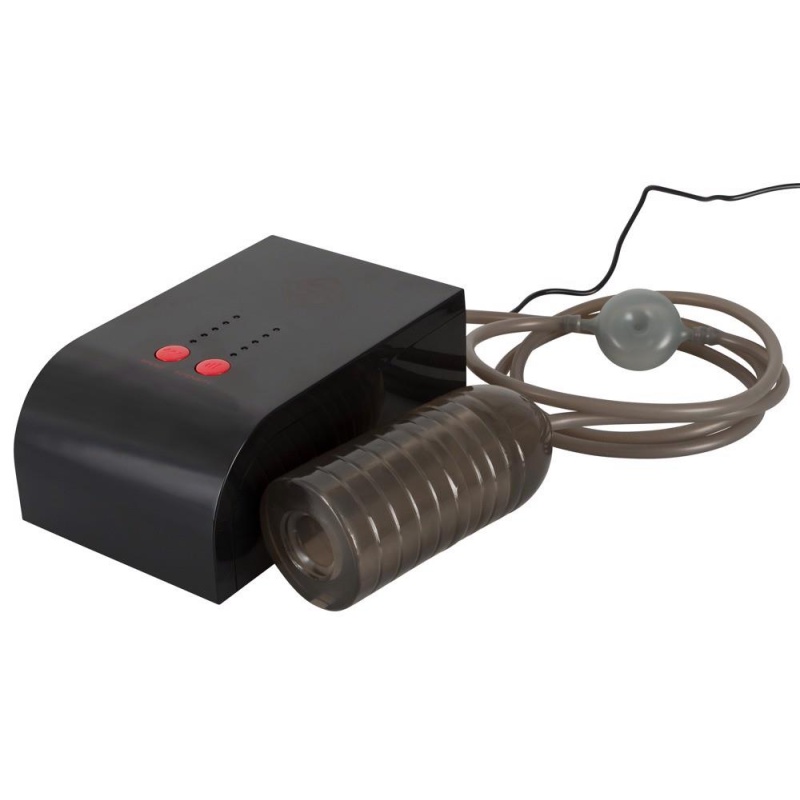 Masturbator ssący Suck-O-Mat – automatyczna stymulacja bez użycia rąk, 25 trybów, obudowa 20 × 13 × 8 cm, wąż 150 cm - 3
