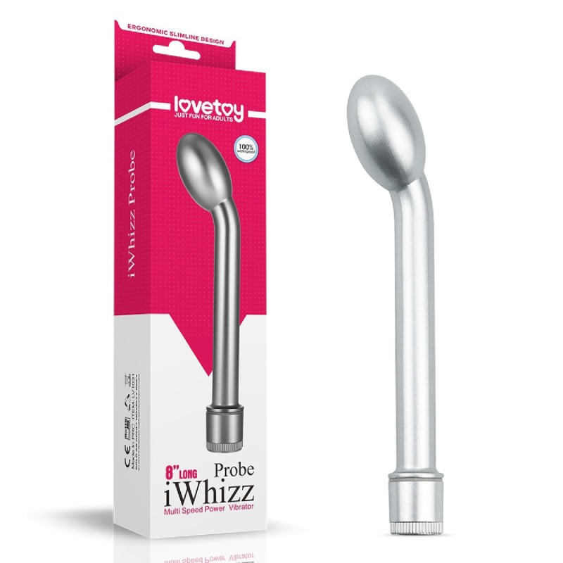 Wibrator punktu G iWhizz Probe 21 cm Srebrny - 1