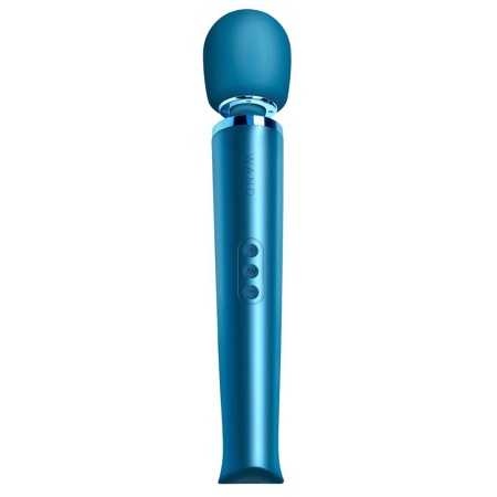 Różdżka do masażu Le Wand Pacific Blue z ruchomą głowicą silikonową o średnicy 6,3 cm i długością całkowitą 33,5 cm - 2
