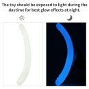 Podwójne dildo Lumino Play świecące w ciemności | 37 cm – podwójna stymulacja, realistyczna tekstura - 8
