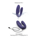 Wibrator dla par Match Up Midnight Indigo - podwójny silnik, ultraelastyczna szyja, wkładka 9 x 2 cm - 6