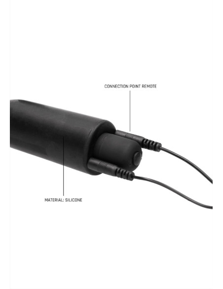 E-Stimulation Vibrating Urethral Sounding Plug - Black
