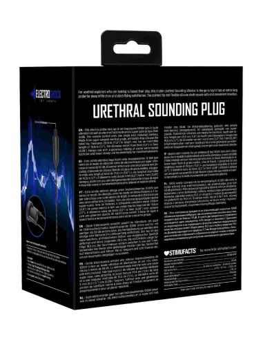 E-Stimulation Vibrating Urethral Sounding Plug - Black