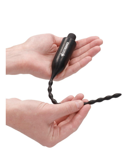 E-Stimulation Vibrating Urethral Sounding Plug - Black