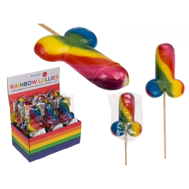 Lizak tęczowy penis/Rainbow Lollies 85g - 1