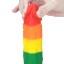 Dildo tęczowe Prider 20,5 cm z przyssawką - 8