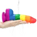 Dildo tęczowe Prider 20,5 cm z przyssawką - 10