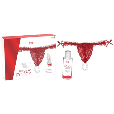 Zestaw-BRAZILIAN PANTY RED - 1 2