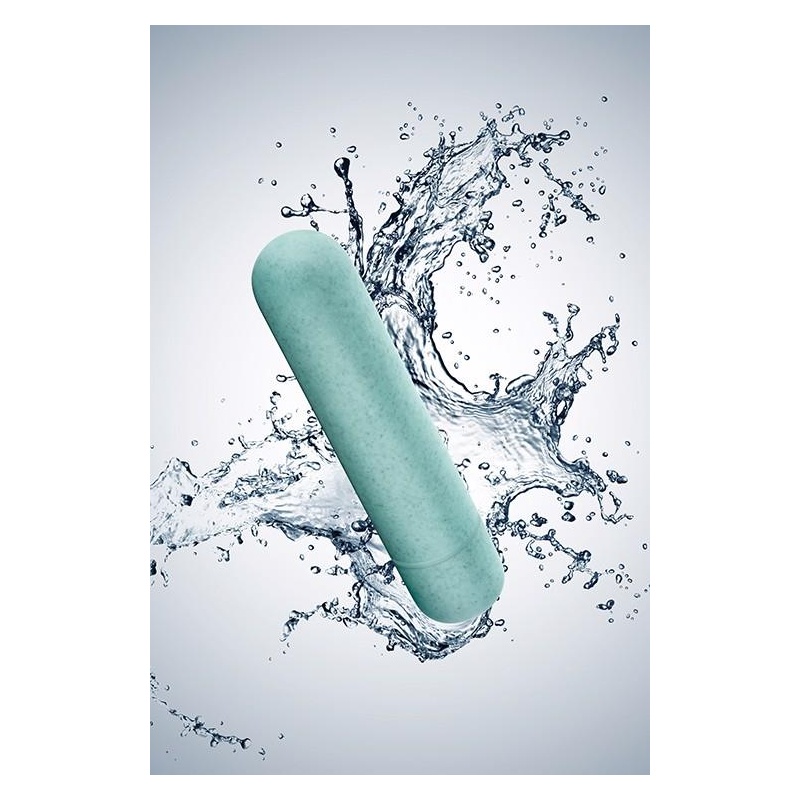 Gaia Eco Bullet Aqua - biodegradowalny wibrator typu bullet z bioplastiku BioFeel, 1 prędkość, IPX6, 8,9 cm - 5