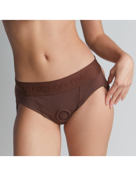 HARNESS LINGERIE HEROINE - L - CHOCOLATE