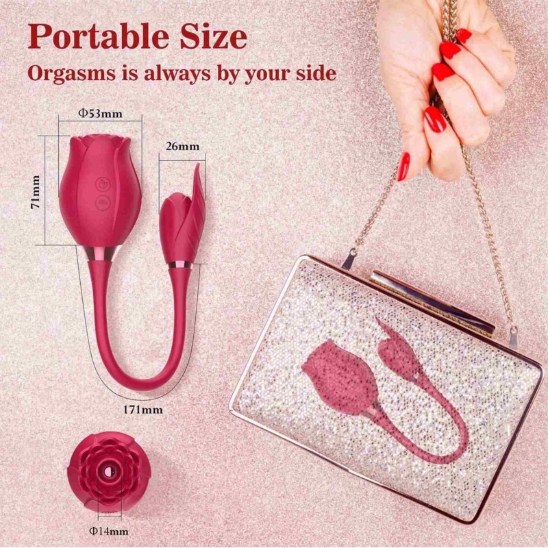 Stymulator łechtaczki USB 10 Function z Air Pulse i wibracją, 12 cm - 5