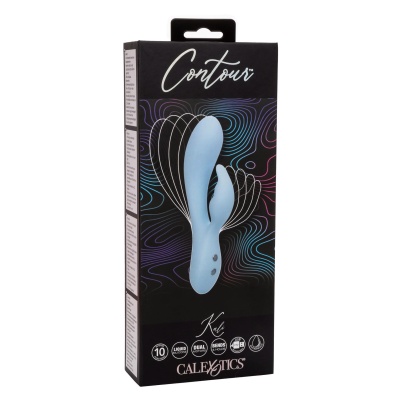 Contour Kali – podwójny masażer z wibracjami i elastycznym trzonem (10,75 cm) - 1 2