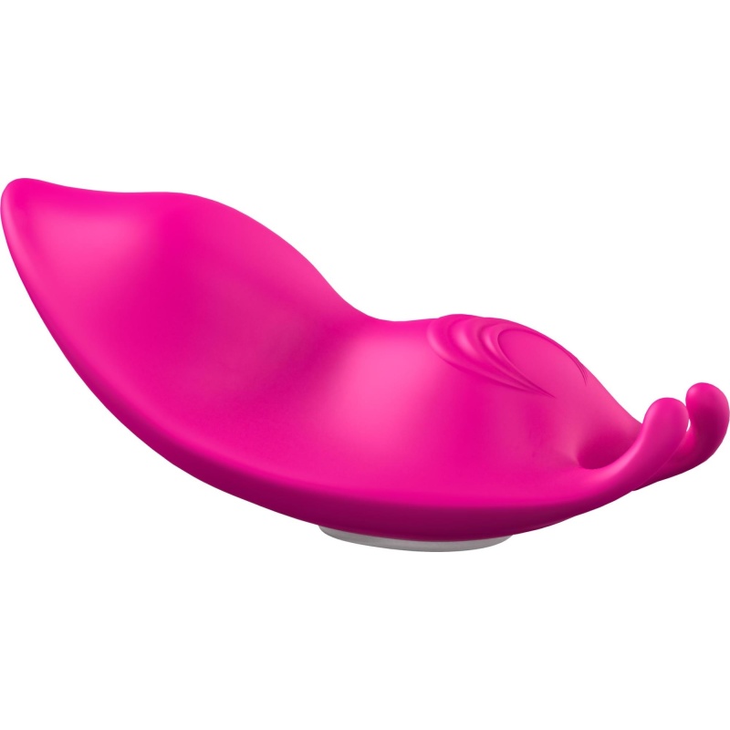 Wibrator Catcher Pink - masażer do bielizny z magnetycznym klipsem, dwoma silnikami i pilotem, wymiary 10,2 × 4,6 × 3 cm - 9
