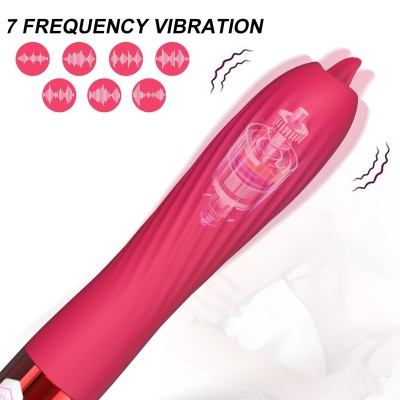 Wibrator-Silicone Vibrator USB, 10 vibration modes, Heating - 1 2