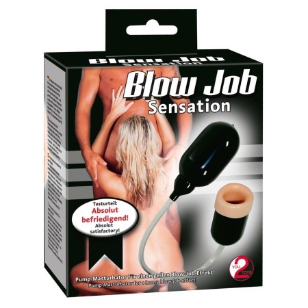 Masturbator Blow Job Sensation z pompką ssącą, głębokość 10 cm, Ø 4,5 cm - 1