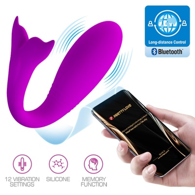 Wibrator dla par Jayleen z 12 trybami wibracji i sterowaniem przez aplikację - 10 cm - 1 2